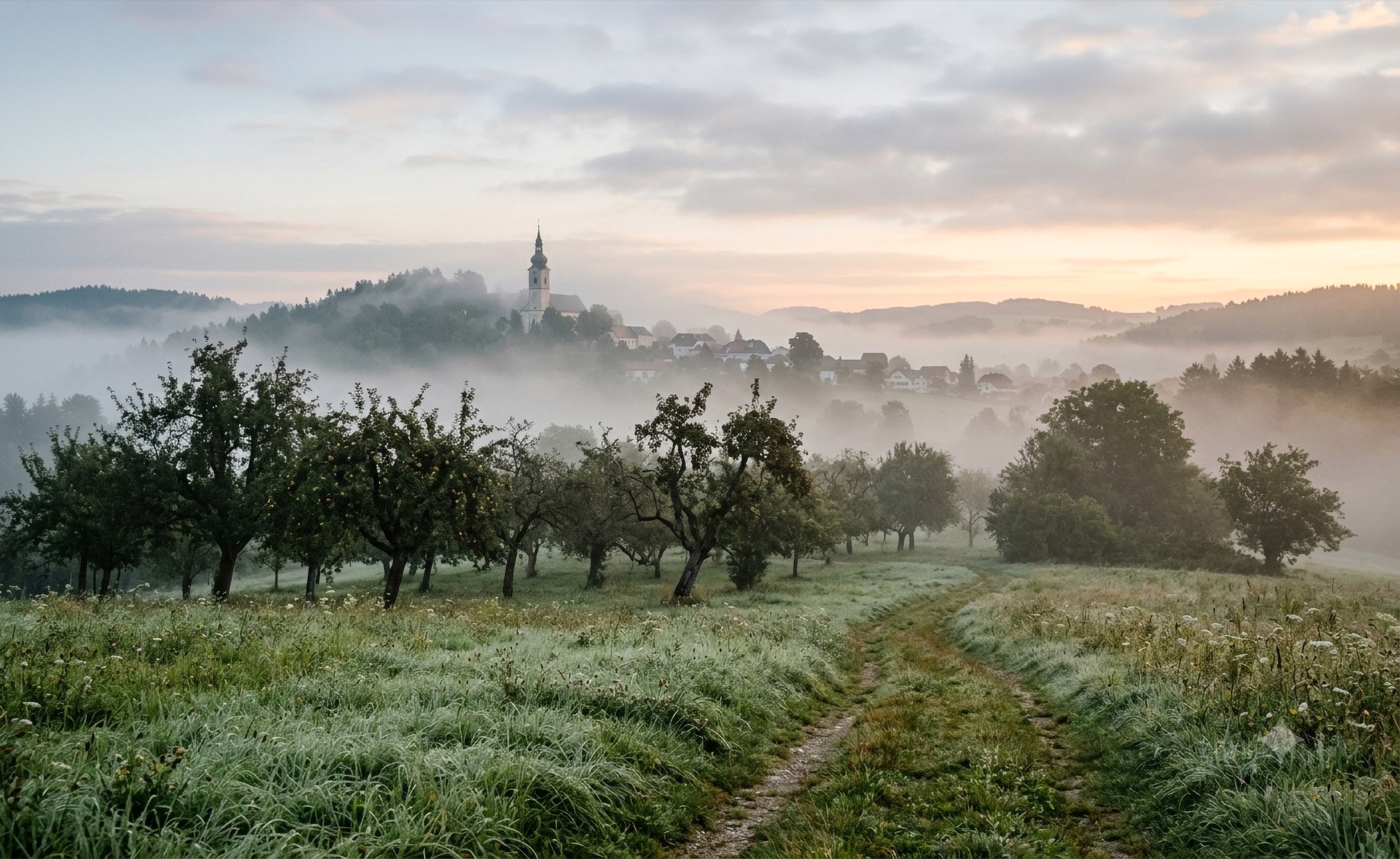 Morgenlicht über der Innviertler Landschaft